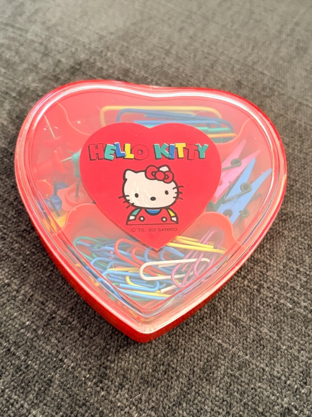 Vintage Sanrio 1991 Hello Kitty Office Supplies Case